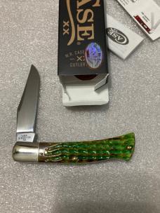 Case XX Axe Handle Burnt Bright Green "Lizard Skin", Shepherd Hills Exclusive 22868