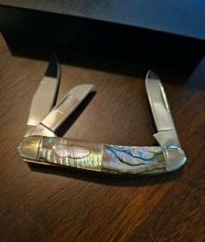 Remington Abalone Collector's Series three blade Sowbelly Stockman 