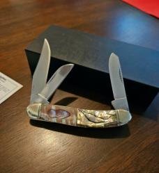 Remington Abalone Collector's Series three blade Sowbelly Stockman 