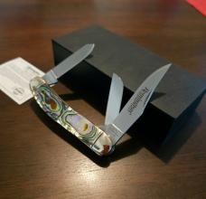Remington Abalone Collector's Series three blade Sowbelly Stockman 