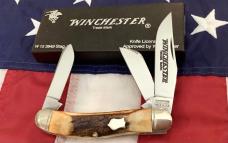 1989 Winchester Sowbelly Stockman (Mdl# 3949) w/ Nice Stag Handles -NOS in orig box