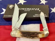 1989 Winchester Sowbelly Stockman (Mdl# 3949) w/ Nice Stag Handles -NOS in orig box