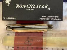 1989 Winchester Sowbelly Stockman (Mdl# 3949) w/ Nice Stag Handles -NOS in orig box
