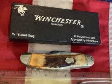 1989 Winchester Sowbelly Stockman (Mdl# 3949) w/ Nice Stag Handles -NOS in orig box