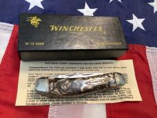 1989 Winchester 5 Blade Sowbelly Stockman (Mdl# 5049) w/ Silver Brown Pearl Handles -NOS in orig box