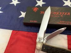 1987 Winchester Jack Knife (Mdl# 2921) w/ Black Bone Handles -NOS in orig box