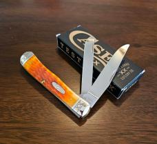 2023 Case XX Cayenne Bone Trapper with fluted bolsters 