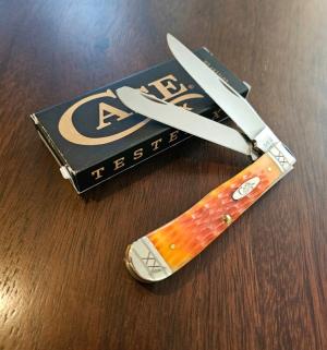 2023 Case XX Cayenne Bone Trapper with fluted bolsters 
