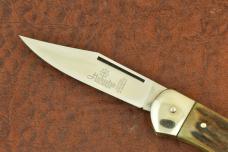 HOLY GRAIL HUBERTUS WEST GERMAN STAG "PALM RELEASE" AUTO AUTOMATIC KNIFE  (36384)