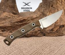 Microtech Akris USA Fixed Blade Bohler M390MK Steel G-10 Dark Earth 95-10DE-6