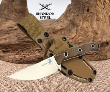Microtech Akris USA Fixed Blade Bohler M390MK Steel G-10 Dark Earth 95-10DE-6
