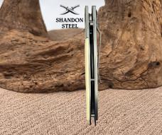 Frost Cutlery Linerlock Folding Blade White Bone Front Handle Knife FC200WB -187