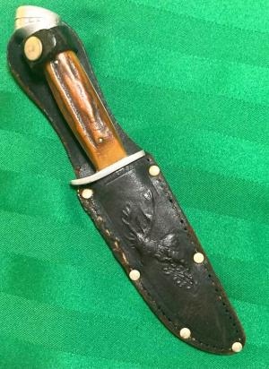Small German Blackhawk Stag Handled Knife