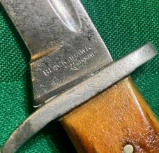 Small German Blackhawk Stag Handled Knife