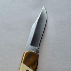 Vintage 1982 Schrade USA SC507 Scrimshaw Bighorn Ram Lockback Knife CIB Sheath