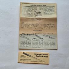Vintage 1982 Schrade USA SC507 Scrimshaw Bighorn Ram Lockback Knife CIB Sheath
