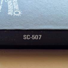 Vintage 1982 Schrade USA SC507 Scrimshaw Bighorn Ram Lockback Knife CIB Sheath