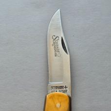 Vintage 1982 Schrade USA SC507 Scrimshaw Bighorn Ram Lockback Knife CIB Sheath
