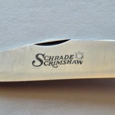 Vintage 1979 Schrade USA SC508 Scrimshaw Grizzly Bear Knife CIB Box Sheath