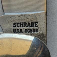 Vintage 1979 Schrade USA SC508 Scrimshaw Grizzly Bear Knife CIB Box Sheath