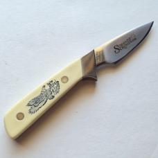 Vintage 1983 Schrade USA SC509 Scrimshaw Eagle Fixed Blade Knife CIB Sheath Box