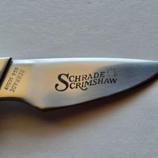 Vintage 1983 Schrade USA SC509 Scrimshaw Eagle Fixed Blade Knife CIB Sheath Box