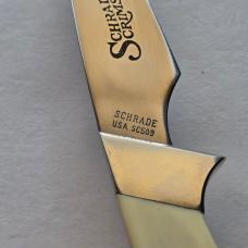 Vintage 1983 Schrade USA SC509 Scrimshaw Eagle Fixed Blade Knife CIB Sheath Box