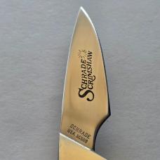 Vintage 1983 Schrade USA SC509 Scrimshaw Eagle Fixed Blade Knife CIB Sheath Box