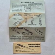 Vintage 1983 Schrade USA SC509 Scrimshaw Eagle Fixed Blade Knife CIB Sheath Box