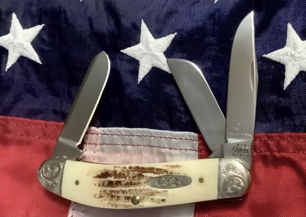 Case xx 2001 Sowbelly Stockman (Mdl# VTB6339 SS) w/ Vintage Bone Handles + Scrolled Bolsters -NOS Case xx 2001 Sowbelly Stockman (Mdl# VTB6339 SS) w/ Vintage Bone Handles + Scrolled Bolsters -NOS