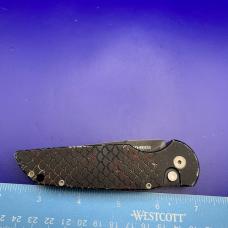 Pro-Tech TR-3 Automatic Knife Black Fish Scales