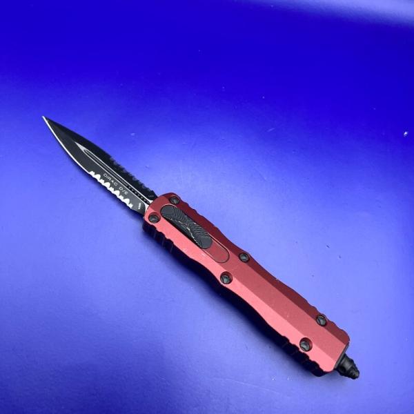 Microtech Dirac D/E OTF Automatic Knife Merlot Microtech Dirac D/E OTF Automatic Knife Merlot