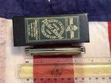 Queen Cutlery Full Trapper (#19) w/ Sweet Amber Stag Bone Handles -NOS in orig box