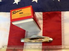 Robeson Pocket Eze (by Queen) Stockman w/ Great Stag Handles -NOS in orig box
