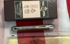 Queen Cutlery Dan Burke (#65) Baby Sunfish w/ Great Bone Handles -NOS in orig box