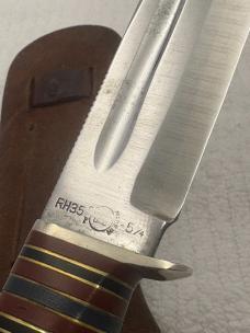 Remington RH35-5 1/4" UMC Made In USA Vintage Fighting / Hunting Knife (16)