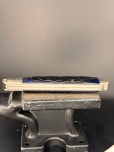 Rare Beautiful Schatt and Morgan Keystone Series Blue Jigged Bone English Jack 1 of 600