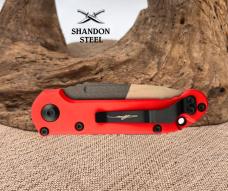Microtech LUDT Gen III Signature Series, Red Aluminum With Microtech Logo, 2 Tone M390MK - 1136-1MWS