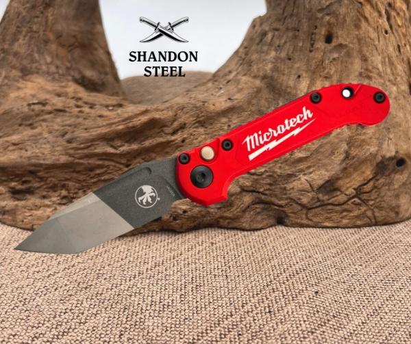 Microtech LUDT Gen III Signature Series, Red Aluminum With Microtech Logo, 2 Tone M390MK - 1136-1MWS Microtech LUDT Gen III Signature Series, Red Aluminum With Microtech Logo, 2 Tone M390MK - 1136-1MWS