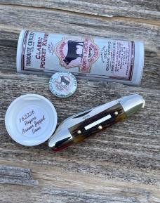 GEC TIDIOUTE ** 162226 ROGERS BROWN JIGGED BONE LITTLE INDIAN GIRL CANOE