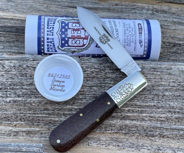 GEC ** 862125SS BOOMTOWN BARLOW BROWN BURLAP MICARTA GEC ** 862125SS BOOMTOWN BARLOW BROWN BURLAP MICARTA