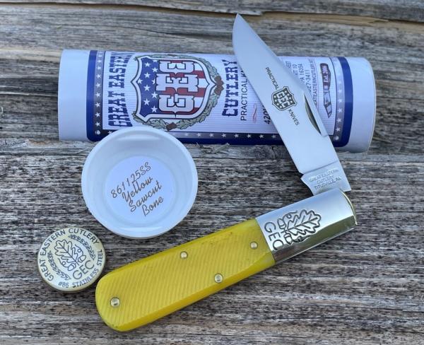 GEC ** 861125SS YELLOW SAWCUT BONE BOOMTOWN BARLOW GEC ** 861125SS YELLOW SAWCUT BONE BOOMTOWN BARLOW