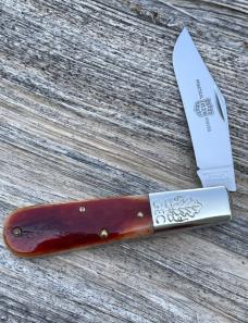 GEC ** 861121 RUST ORANGE NATURAL BONE KNIFE