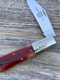 GEC ** 861121 RUST ORANGE NATURAL BONE KNIFE