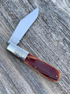 GEC ** 861121 RUST ORANGE NATURAL BONE KNIFE