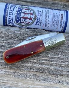 GEC ** 861121 RUST ORANGE NATURAL BONE KNIFE