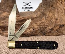 CASE XX USA 1974 6 DOT 6202 1/2 JACK POCKET KNIFE DELRIN CARBON STEEL (2)