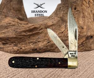 CASE XX USA 1974 6 DOT 6202 12 JACK POCKET KNIFE DELRIN CARBON STEEL 2