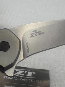 Zero Tolerance ZT 0220 Anso S35VN TI Flipper New In Box Discontinued