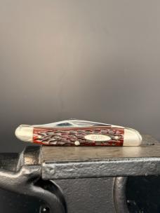 Like New Beautiful Vintage 1965-69 Red Bone Case 06244 Pen Knife